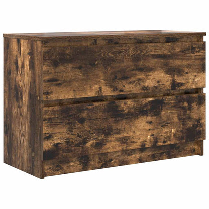 vidaXL TV-Schrank Räuchereiche 80x35x54 cm Holzwerkstoff