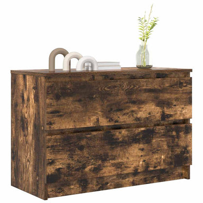 vidaXL TV-Schrank Räuchereiche 80x35x54 cm Holzwerkstoff