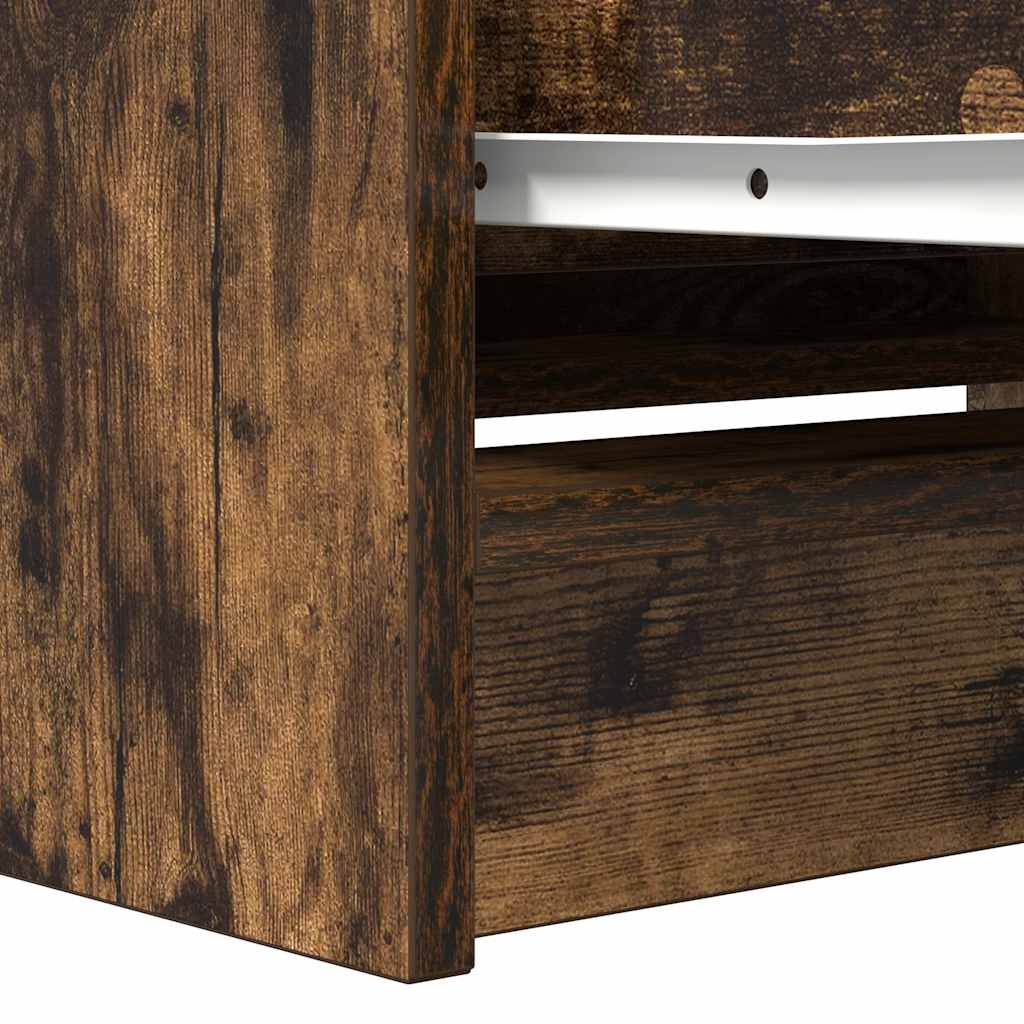 vidaXL TV-Schrank Räuchereiche 80x35x54 cm Holzwerkstoff