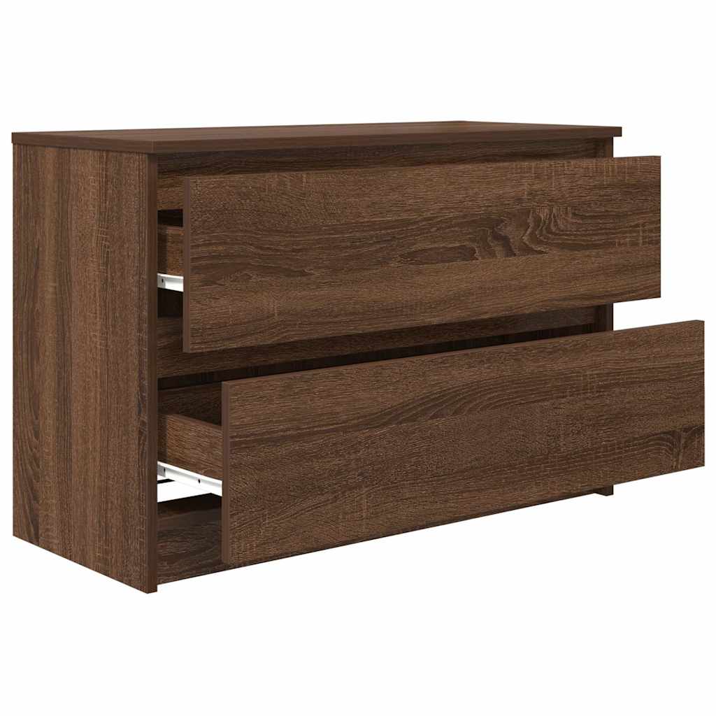 TV-Schrank Braun Eichen-Optik 80x35x54 cm Holzwerkstoff