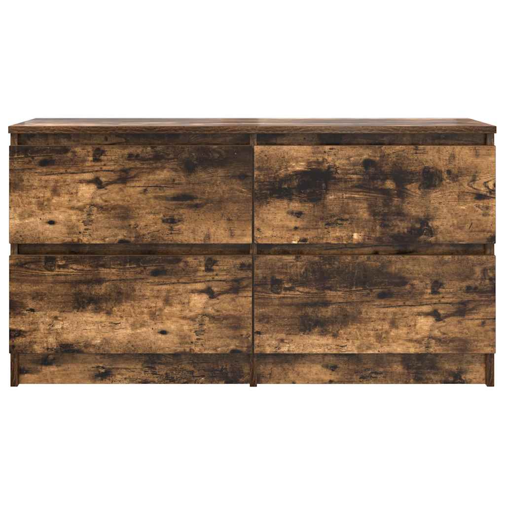 vidaXL TV-Schrank Räuchereiche 100x35x54 cm Holzwerkstoff