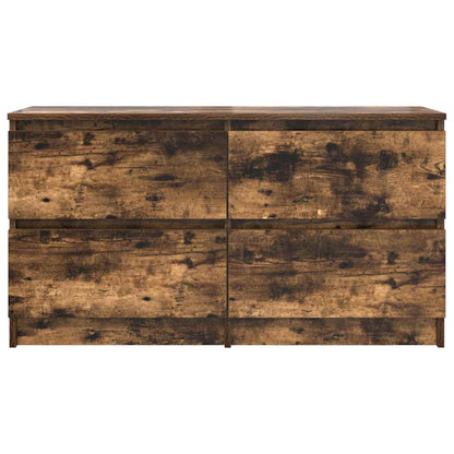 vidaXL TV-Schrank Räuchereiche 100x35x54 cm Holzwerkstoff