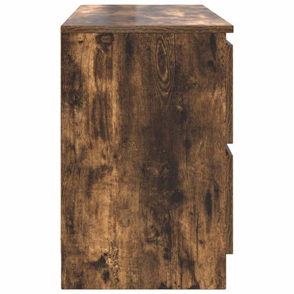 vidaXL TV-Schrank Räuchereiche 100x35x54 cm Holzwerkstoff