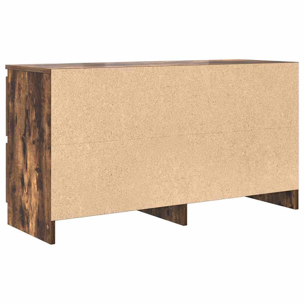 vidaXL TV-Schrank Räuchereiche 100x35x54 cm Holzwerkstoff