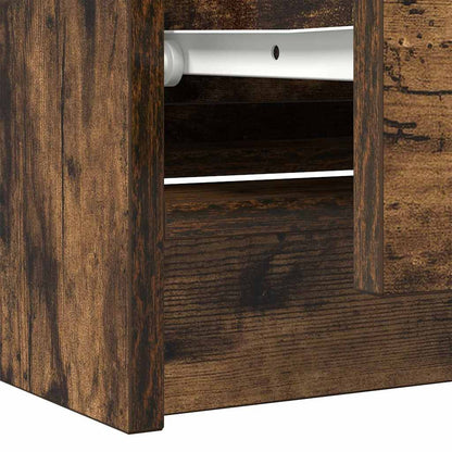 vidaXL TV-Schrank Räuchereiche 100x35x54 cm Holzwerkstoff