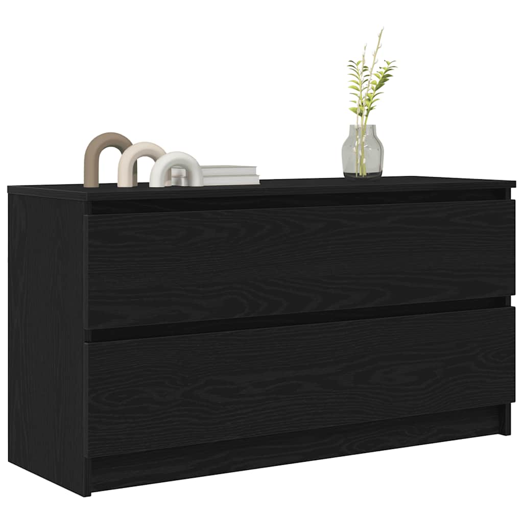 vidaXL TV-Schrank Schwarz 100x35x54 cm Holzwerkstoff
