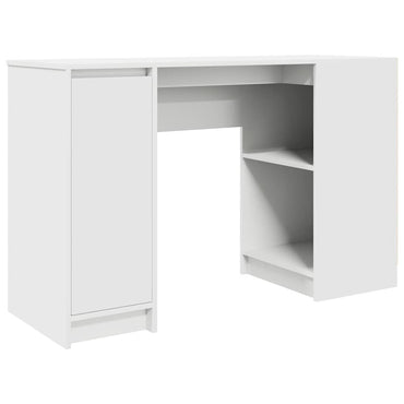 vidaXL Bureau Blanc 120x42x76 cm Bois d'ingénierie