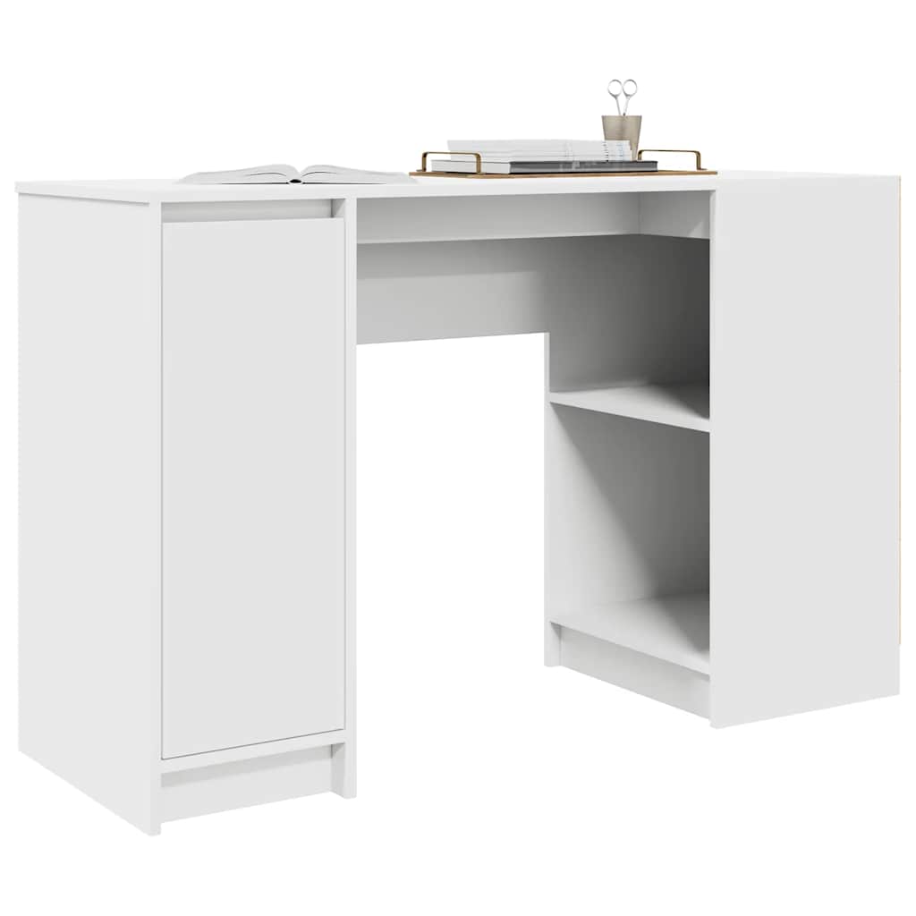 vidaXL Bureau Blanc 120x42x76 cm Bois d'ingénierie