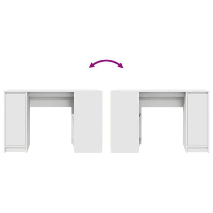 Schreibtisch Weiß 120x42x76 cm Holzwerkstoff