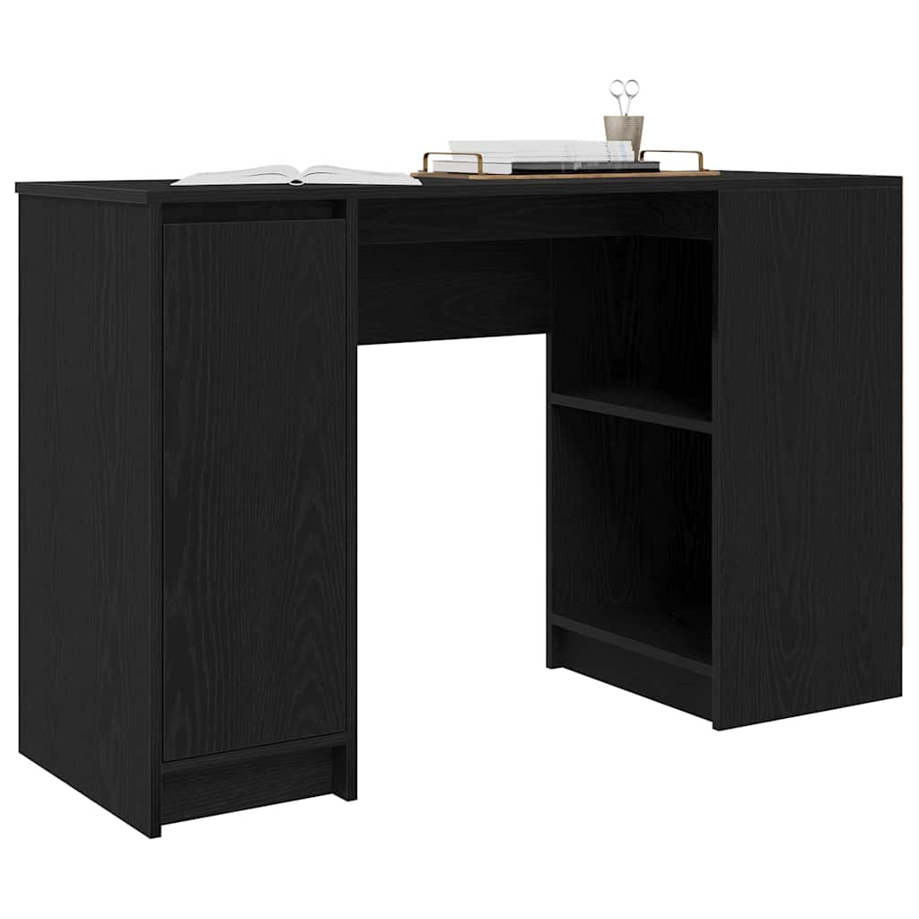 vidaXL Schreibtisch Schwarz Eichen-Optik 120x42x76 cm Holzwerkstoff