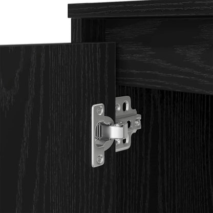 Schreibtisch Schwarz Eichen-Optik 120x42x76 cm Holzwerkstoff