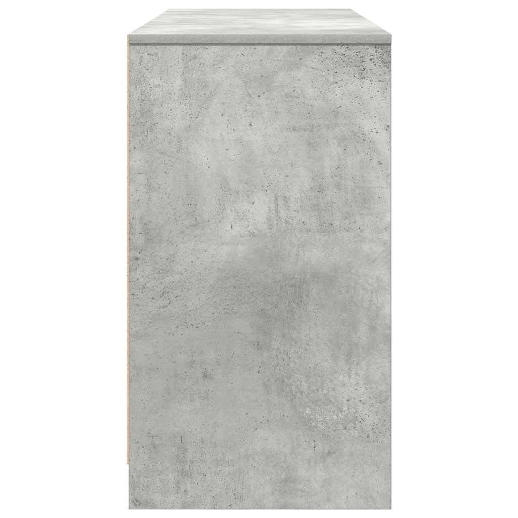vidaXL Schreibtisch Betongrau 120x42x76 cm Holzwerkstoff