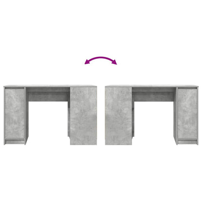 vidaXL Schreibtisch Betongrau 120x42x76 cm Holzwerkstoff