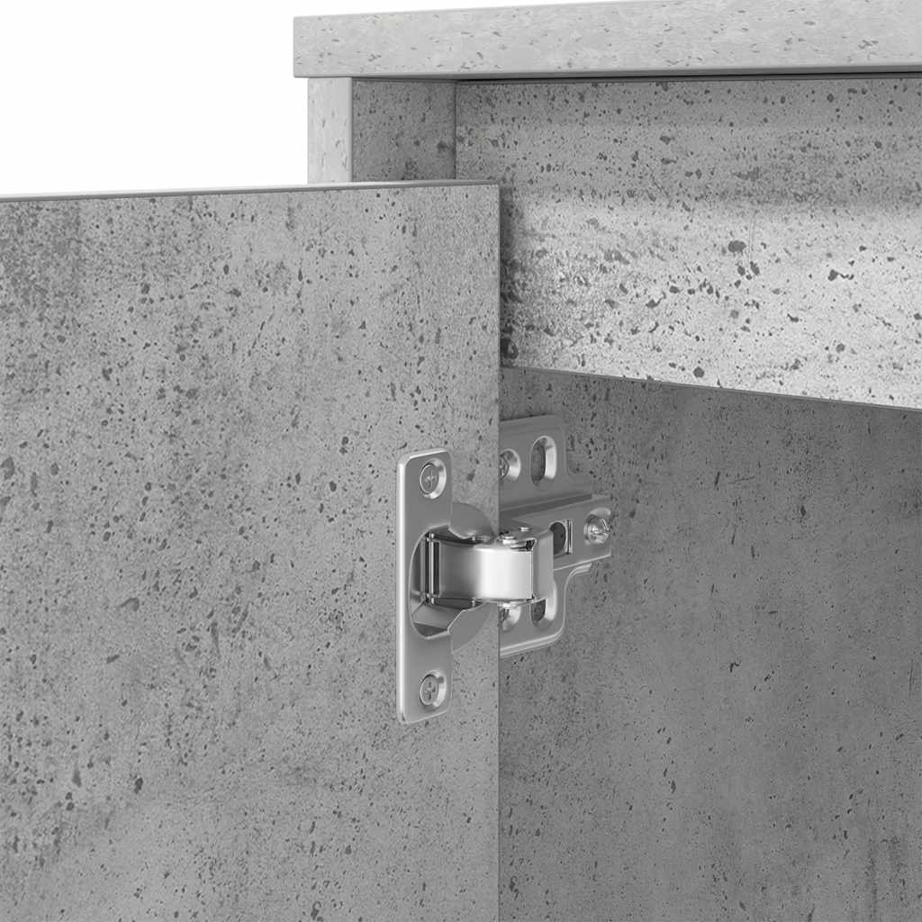 vidaXL Schreibtisch Betongrau 120x42x76 cm Holzwerkstoff