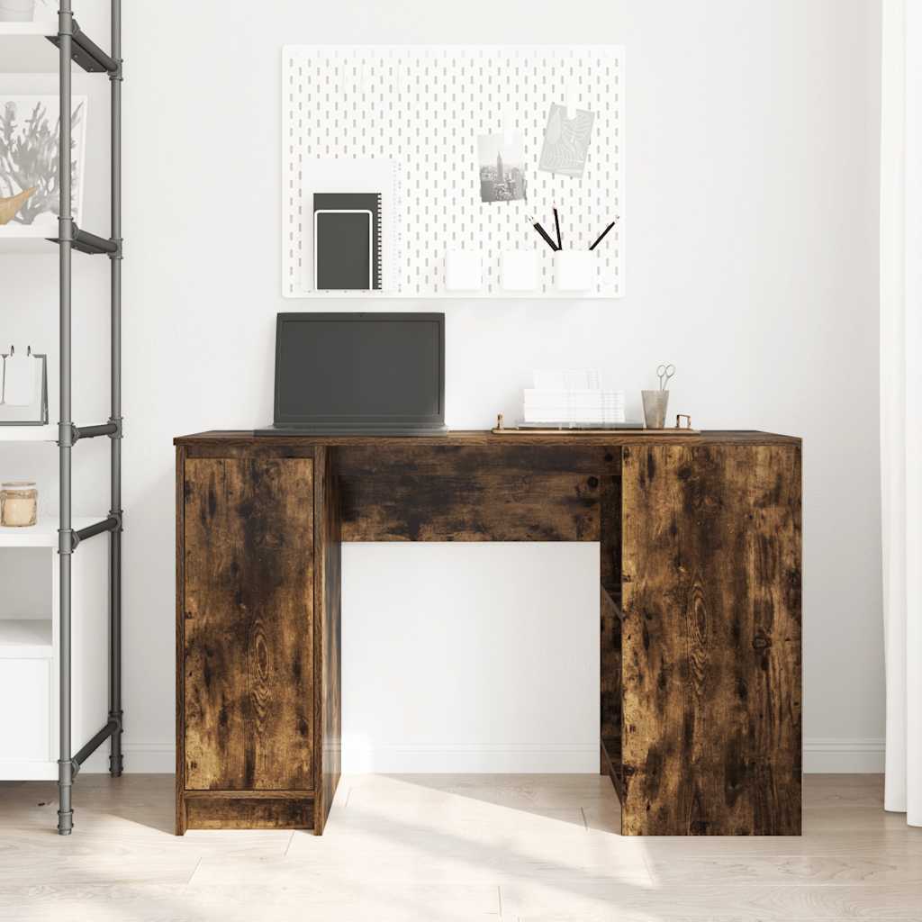 vidaXL Schreibtisch Räuchereiche 120x42x76 cm Holzwerkstoff