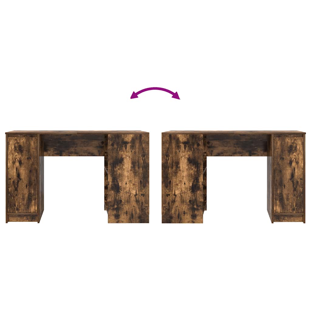 vidaXL Schreibtisch Räuchereiche 120x42x76 cm Holzwerkstoff