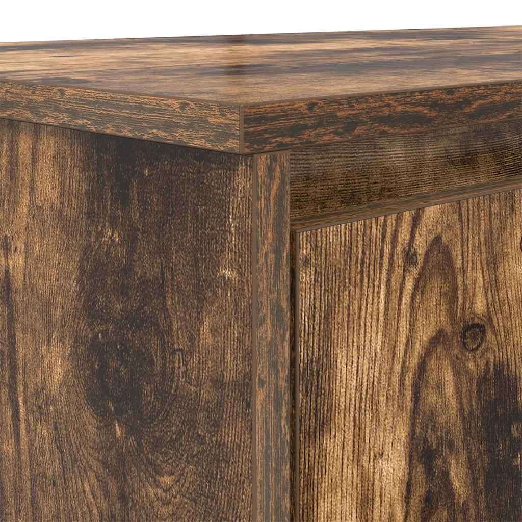vidaXL Schreibtisch Räuchereiche 120x42x76 cm Holzwerkstoff