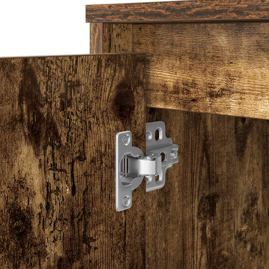 vidaXL Schreibtisch Räuchereiche 120x42x76 cm Holzwerkstoff