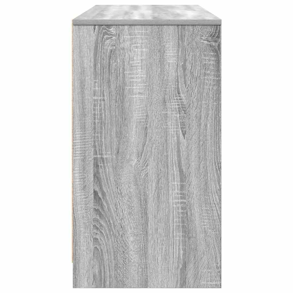 vidaXL Schreibtisch Grau Sonoma 120x42x76 cm Holzwerkstoff