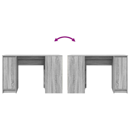 vidaXL Schreibtisch Grau Sonoma 120x42x76 cm Holzwerkstoff