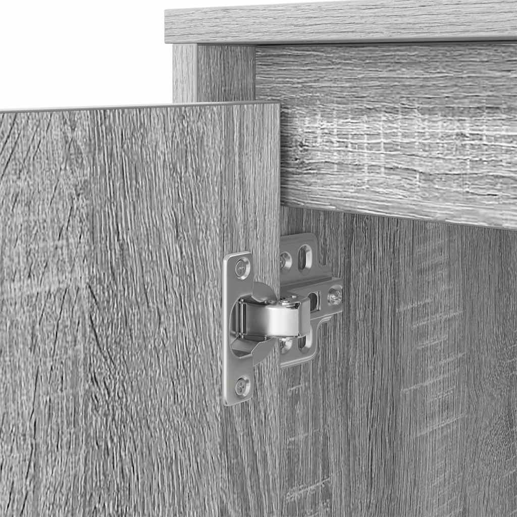 vidaXL Schreibtisch Grau Sonoma 120x42x76 cm Holzwerkstoff