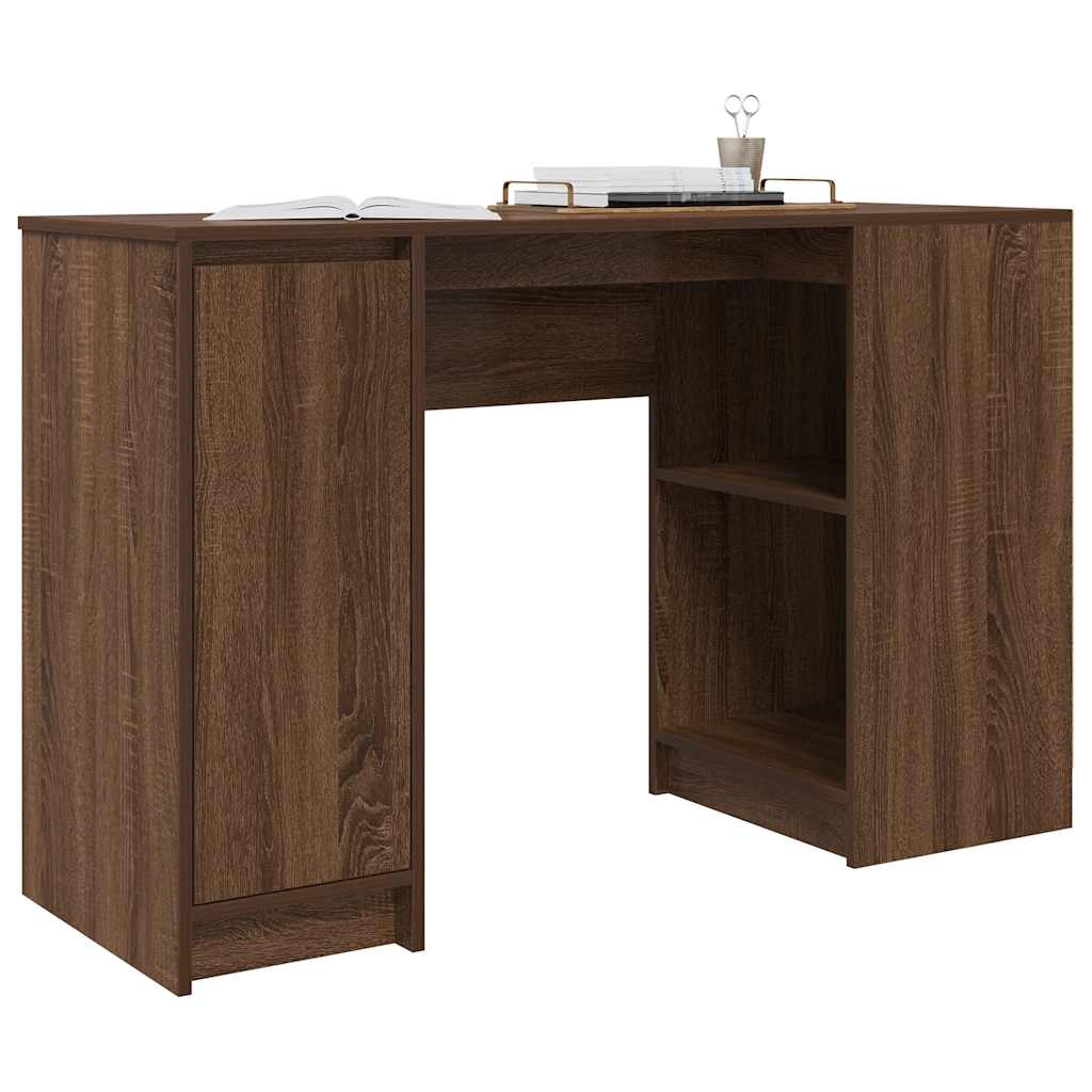 vidaXL Schreibtisch Braun Eichen-Optik 120x42x76 cm Holzwerkstoff