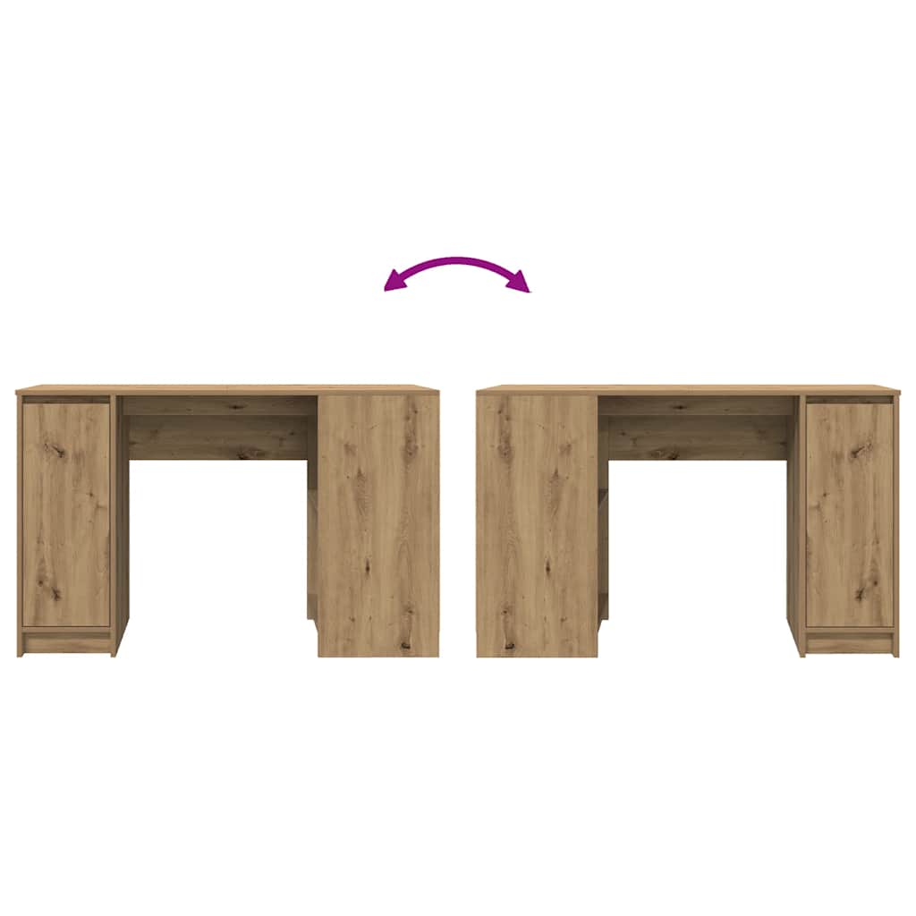 vidaXL Schreibtisch Artisan-Eiche 120x42x76 cm Holzwerkstoff