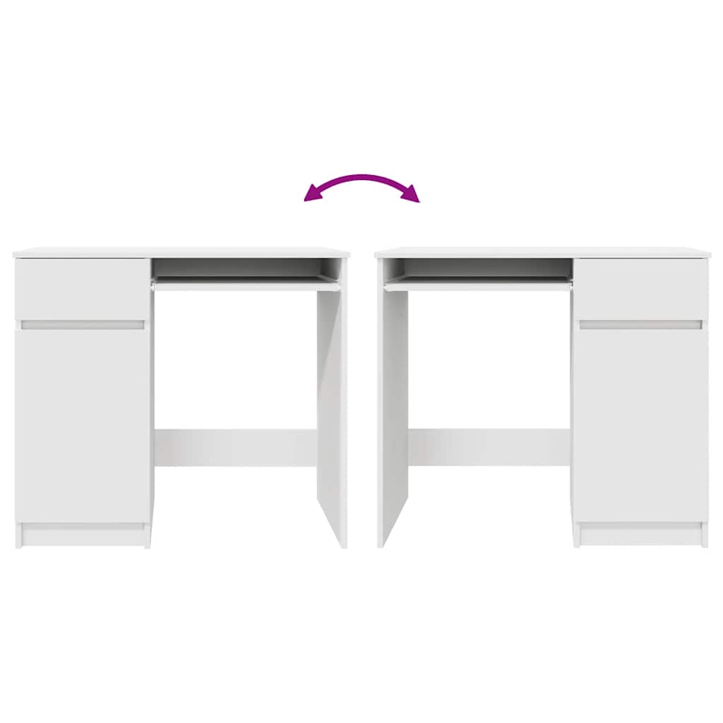 Schreibtisch Weiß 86x49x76 cm Holzwerkstoff