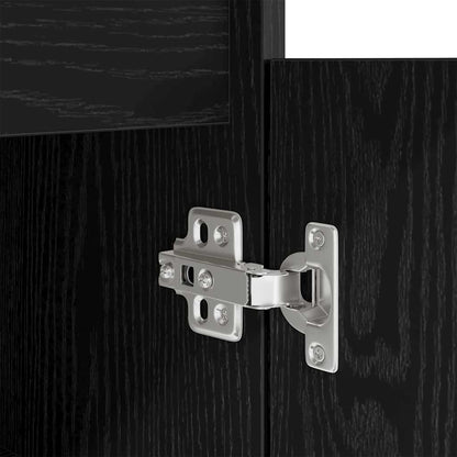 vidaXL Schreibtisch Schwarz Eichen-Optik 86x49x76 cm Holzwerkstoff