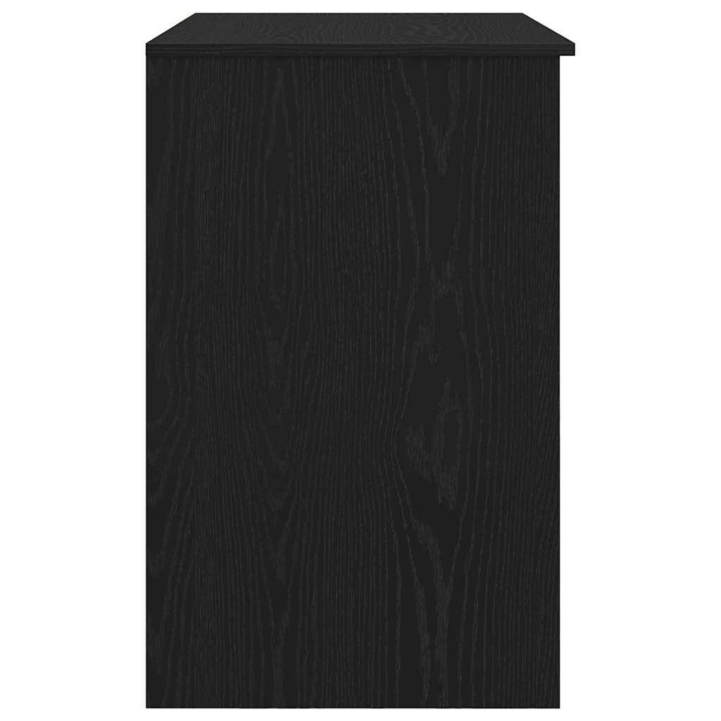 vidaXL Schreibtisch Schwarz Eichen-Optik 86x49x76 cm Holzwerkstoff