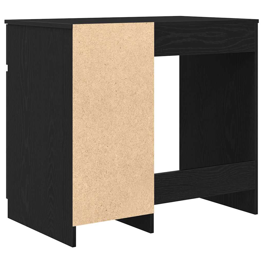 vidaXL Schreibtisch Schwarz Eichen-Optik 86x49x76 cm Holzwerkstoff