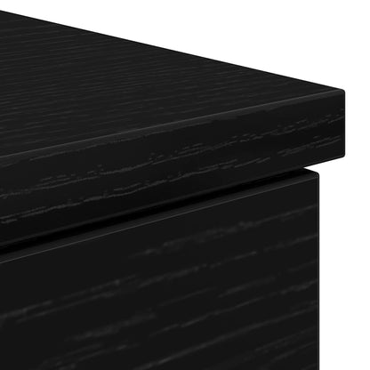 vidaXL Schreibtisch Schwarz Eichen-Optik 86x49x76 cm Holzwerkstoff