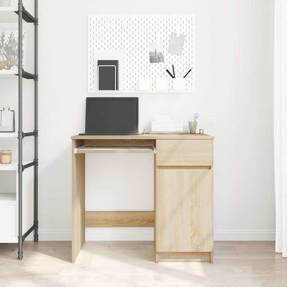 vidaXL Schreibtisch Sonoma-Eiche 86x49x76 cm Holzwerkstoff
