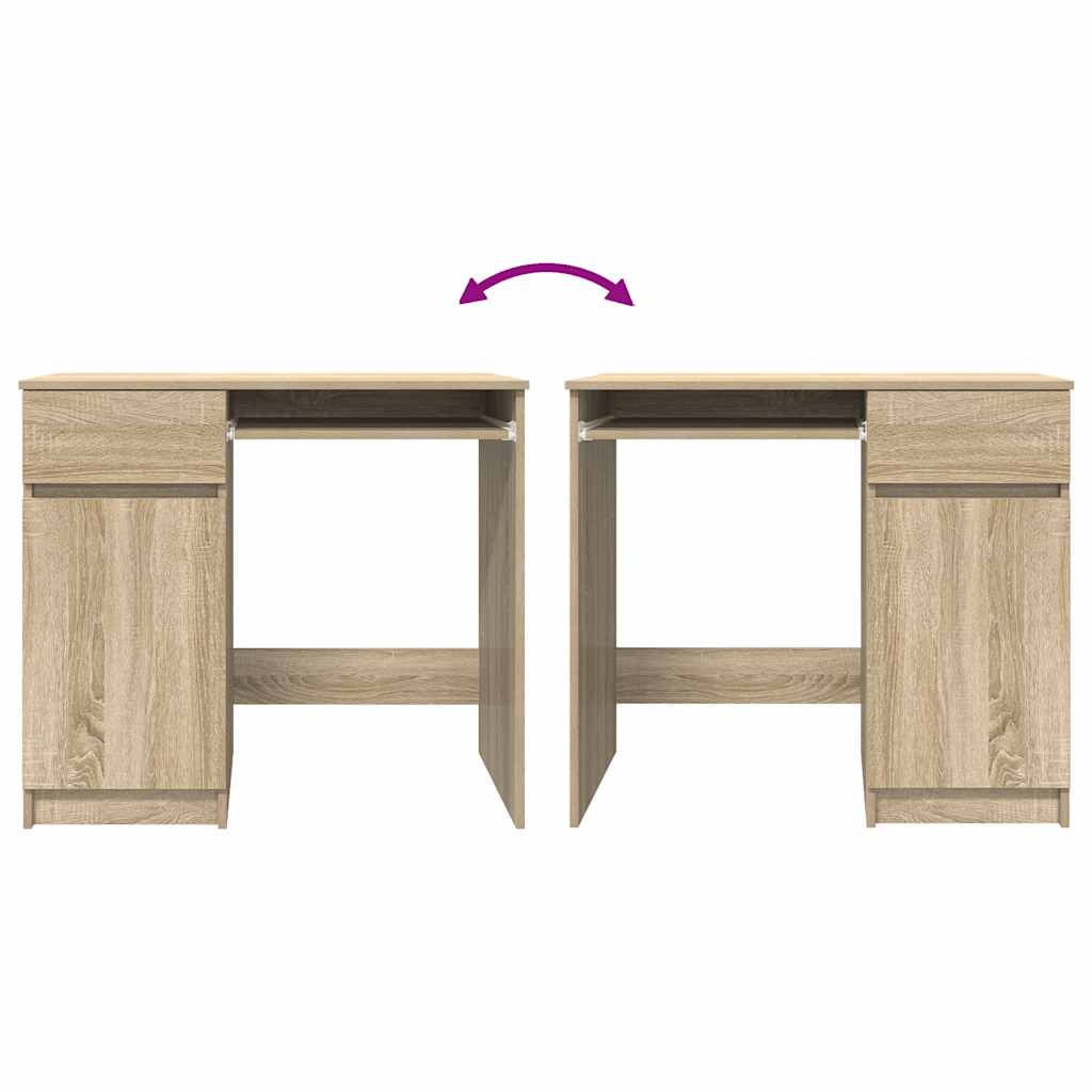 vidaXL Schreibtisch Sonoma-Eiche 86x49x76 cm Holzwerkstoff