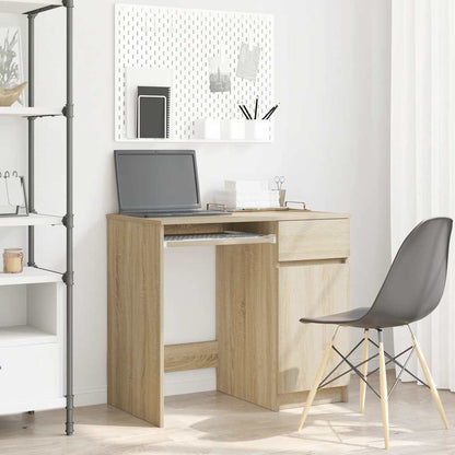 vidaXL Schreibtisch Sonoma-Eiche 86x49x76 cm Holzwerkstoff