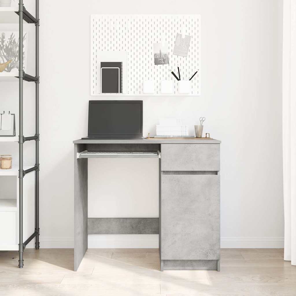 vidaXL Schreibtisch Betongrau 86x49x76 cm Holzwerkstoff