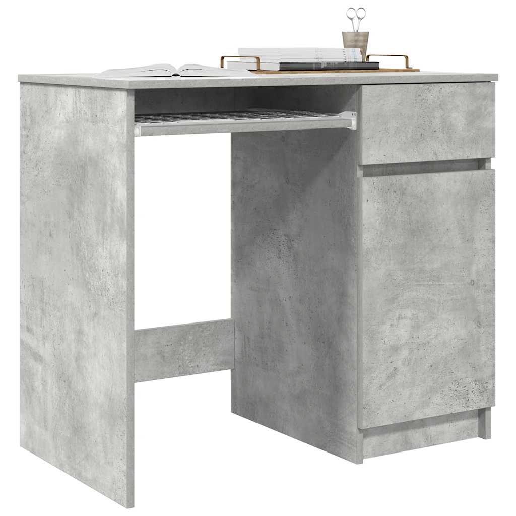vidaXL Schreibtisch Betongrau 86x49x76 cm Holzwerkstoff