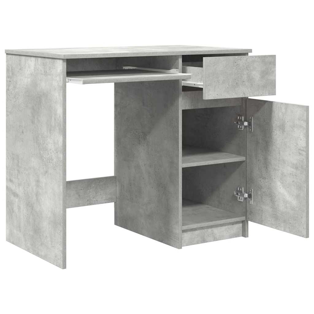 vidaXL Schreibtisch Betongrau 86x49x76 cm Holzwerkstoff