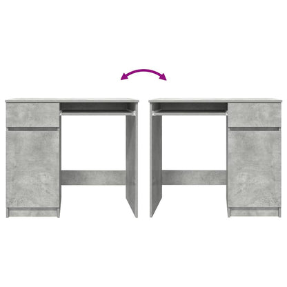 vidaXL Schreibtisch Betongrau 86x49x76 cm Holzwerkstoff