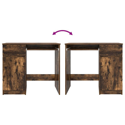 vidaXL Schreibtisch Räuchereiche 86x49x76 cm Holzwerkstoff