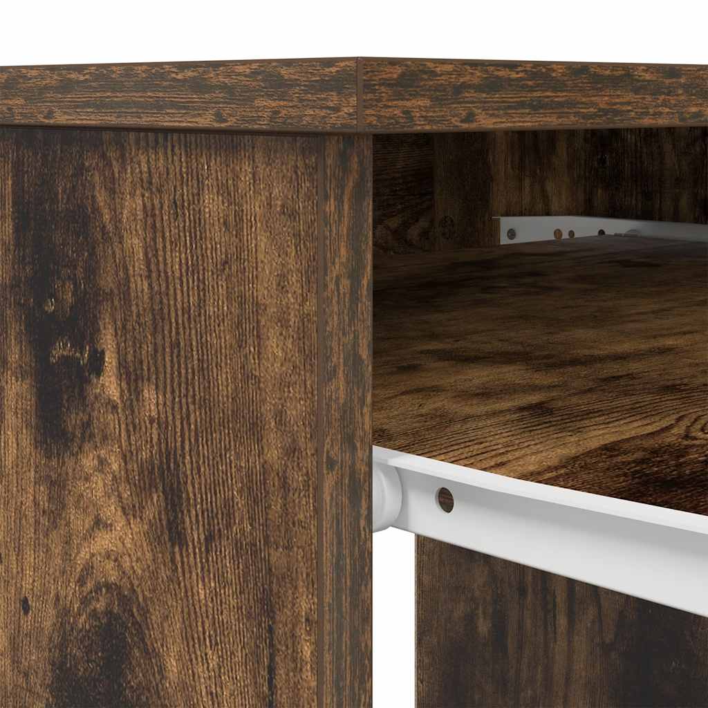 vidaXL Schreibtisch Räuchereiche 86x49x76 cm Holzwerkstoff