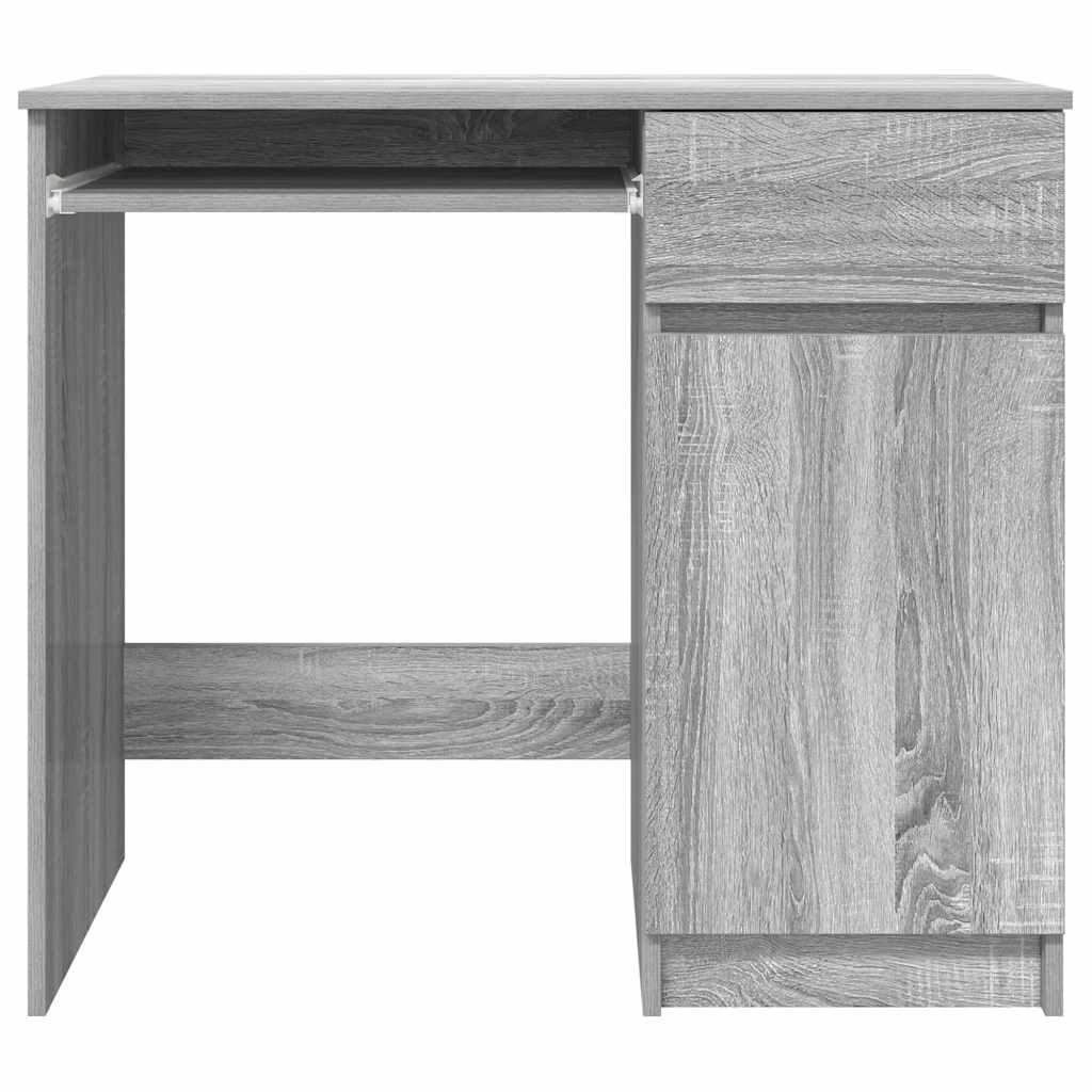 vidaXL Schreibtisch Grau Sonoma 86x49x76 cm Holzwerkstoff