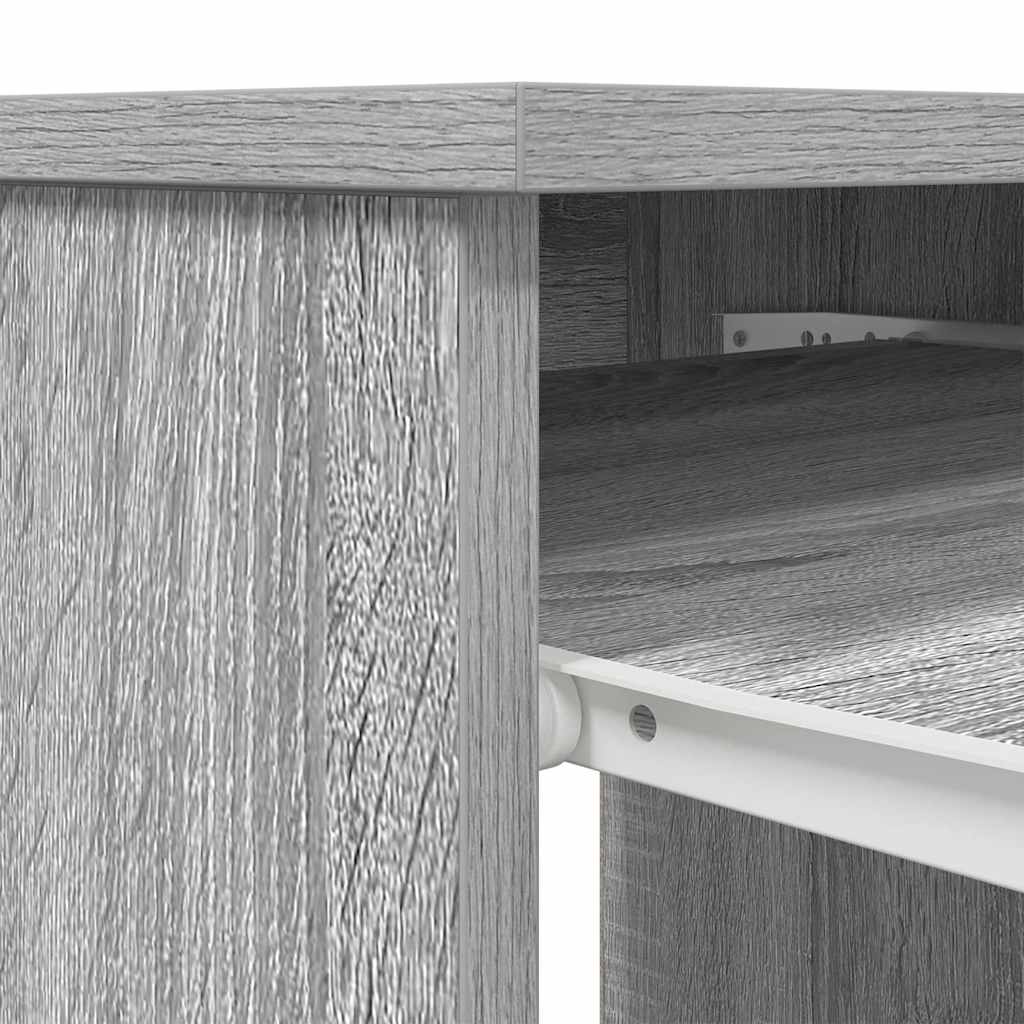 vidaXL Schreibtisch Grau Sonoma 86x49x76 cm Holzwerkstoff