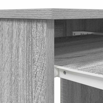 vidaXL Schreibtisch Grau Sonoma 86x49x76 cm Holzwerkstoff