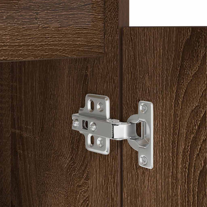 vidaXL Schreibtisch Braun Eichen-Optik 86x49x76 cm Holzwerkstoff