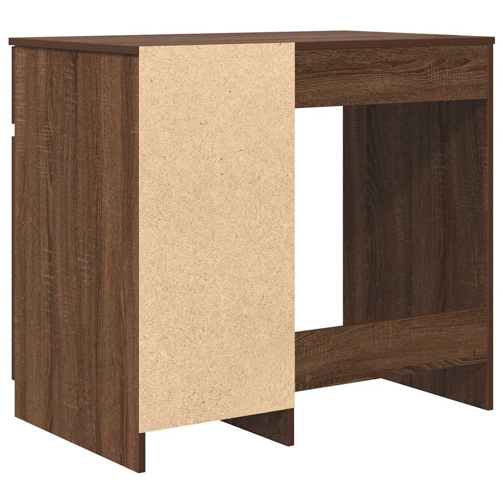 Schreibtisch Braun Eichen-Optik 86x49x76 cm Holzwerkstoff
