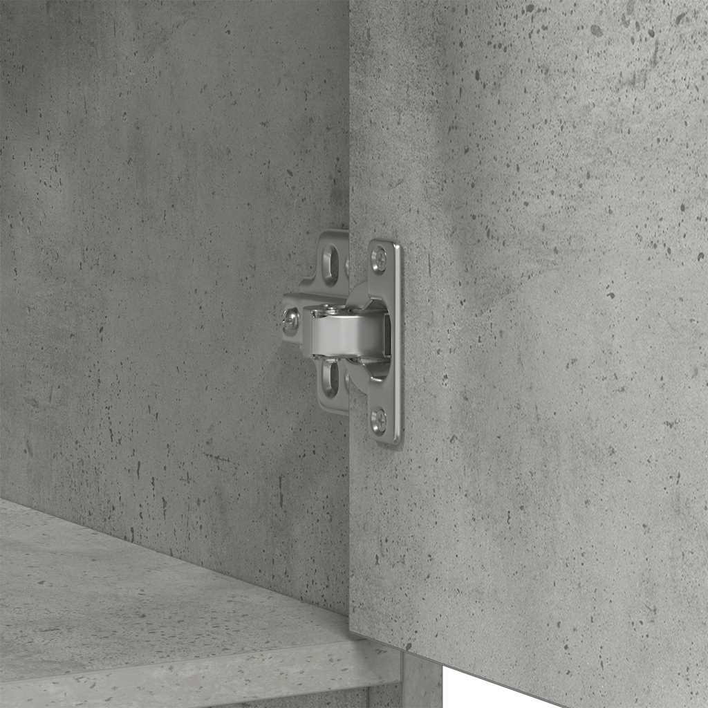 Sideboard mit Schubladen und Türen Betongrau 70,5x34x74,5 cm