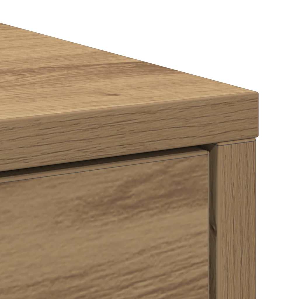 vidaXL Sideboard mit Schubladen und Türen Artisan-Eiche 70,5x34x74,5cm