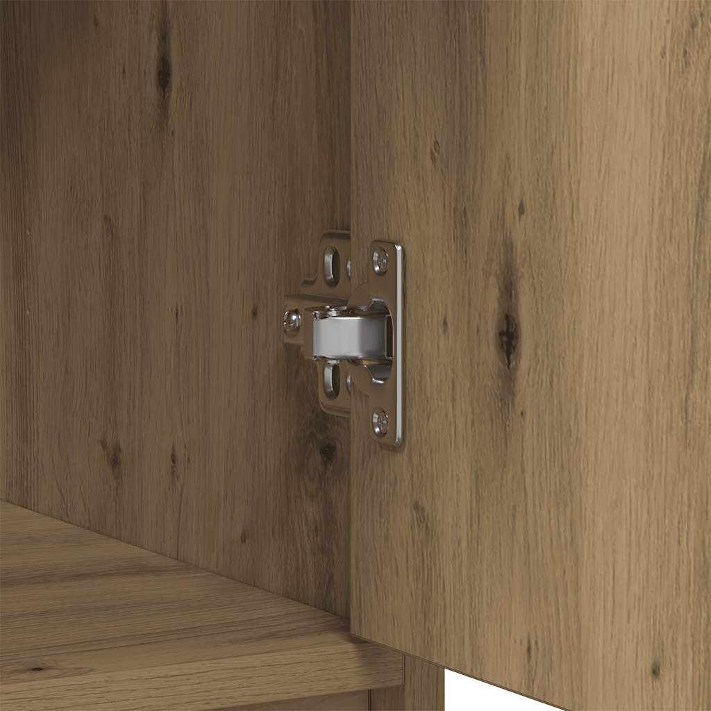 vidaXL Sideboard mit Schubladen und Türen Artisan-Eiche 70,5x34x74,5cm