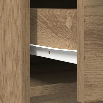vidaXL Sideboard mit Schubladen und Türen Artisan-Eiche 70,5x34x74,5cm